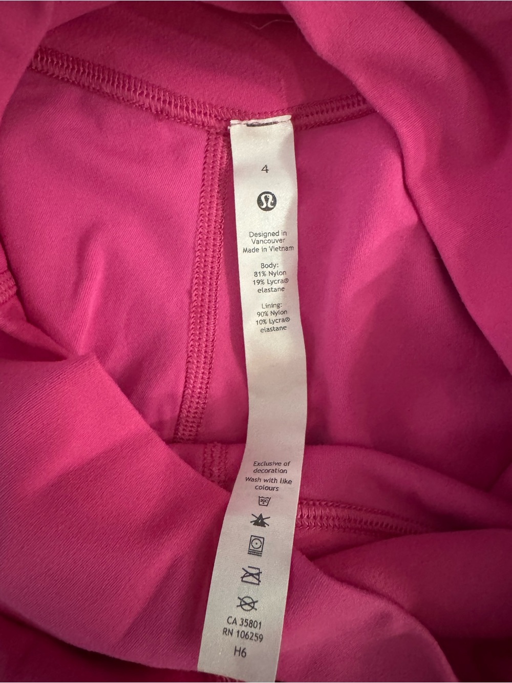 lululemon athletica Hot Pink High-Waist Bike Shorts - Picture 3 of 3